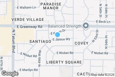 Map image of the property - 5108 E Janice Wy
