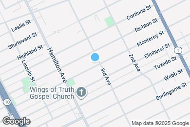 Map image of the property - 186 Monterey St