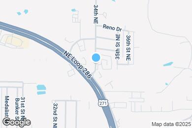 Map image of the property - 1050 34th St NE