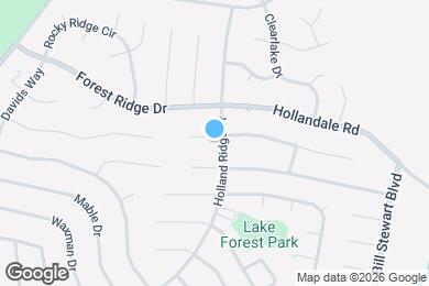 Map image of the property - 101 Cedar Bend Ct