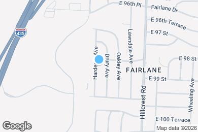 Map image of the property - 9817 Hardesty Ave