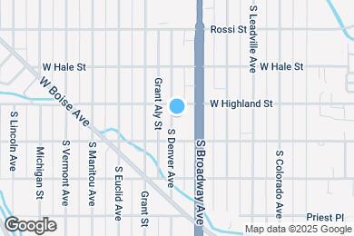 Map image of the property - 1508 S Denver Ave