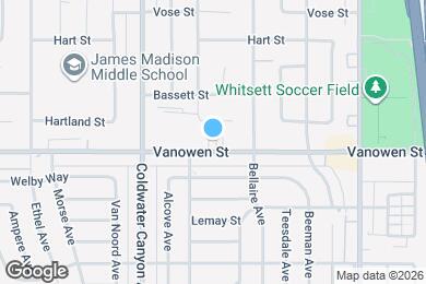 Map image of the property - 12745 Vanowen St