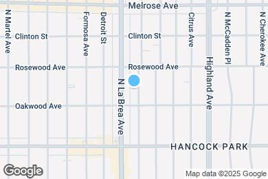 Map image of the property - 425 N Sycamore Ave