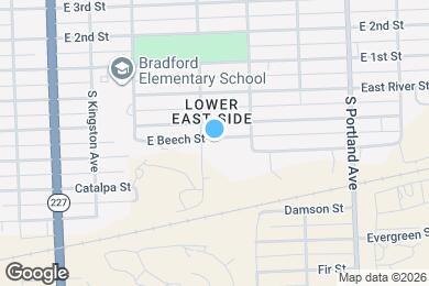 Map image of the property - 1405 E Beech St