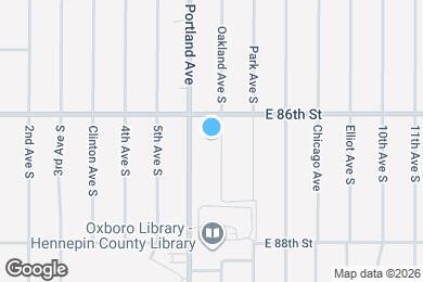 Map image of the property - 8616 Oakland Ave S