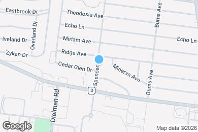 Map image of the property - 1820 Spencer Ave