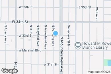 Map image of the property - 3297 N Pershing Ave