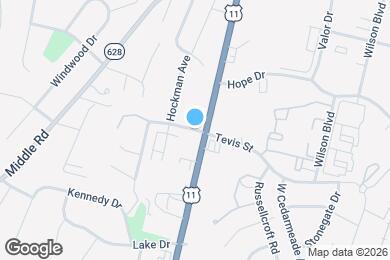 Map image of the property - 411 Tevis St