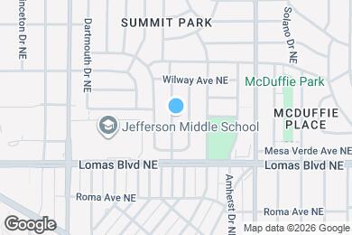 Map image of the property - 732 Loma Vista Dr NE