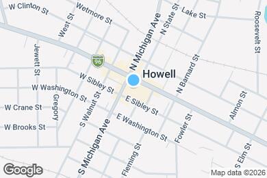 Map image of the property - 201 E Grand River Ave