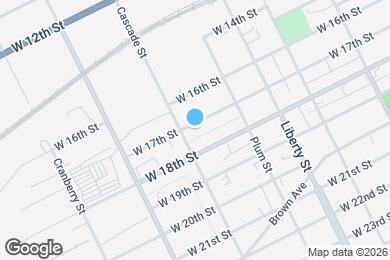 Map image of the property - 953 W 17th St