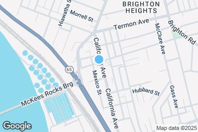 Map image of the property - 3551 California Ave