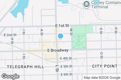 Map image of the property - 622 E 3rd St