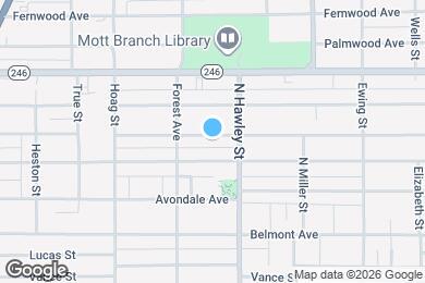 Map image of the property - 1025 Pinewood Ave