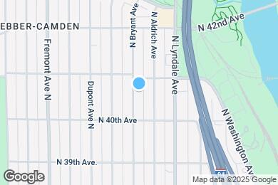 Map image of the property - 4038 Bryant Ave N