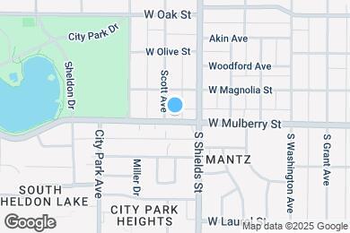 Map image of the property - 1224 W Mulberry St