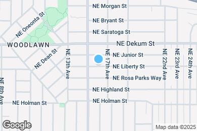 Map image of the property - 1605 NE Liberty St