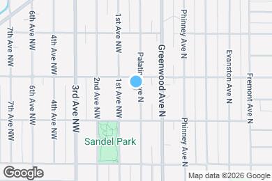 Map image of the property - 9243 Palatine Ave N