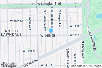 Map image of the property - 1556 S Spaulding Ave
