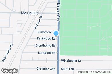 Map image of the property - 2181 Dewey Ave