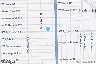 Map image of the property - 4837 W Addison St