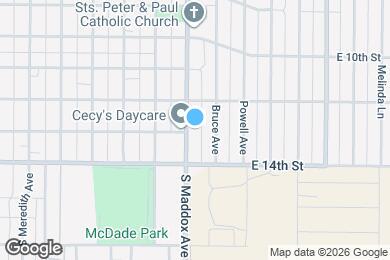 Map image of the property - 1217 S Maddox Ave