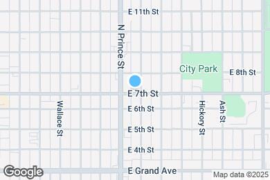 Map image of the property - 818 E 7th St