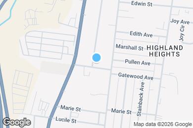Map image of the property - 203 Gatewood Ave