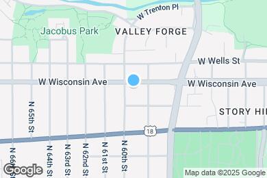 Map image of the property - 5927 W Wisconsin Ave