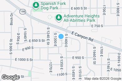 Map image of the property - 842 S 1360 E