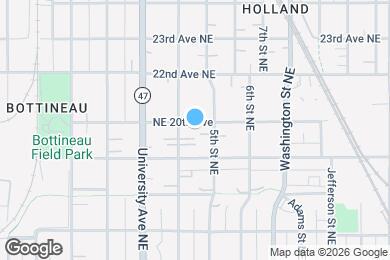 Map image of the property - 412 20th Ave NE