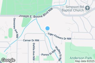 Map image of the property - 2203 Tiger Flowers Dr NW