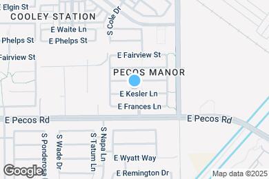 Map image of the property - 3874 E Kesler Ln