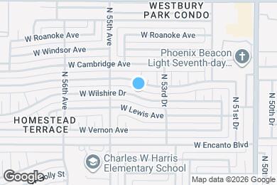 Map image of the property - 5414 W Wilshire Dr