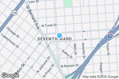 Map image of the property - 2109 A P Tureaud Ave