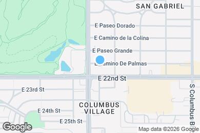 Map image of the property - 3926 E Camino de Palmas