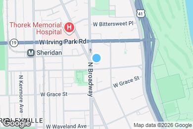 Map image of the property - 724 W Sheridan Rd