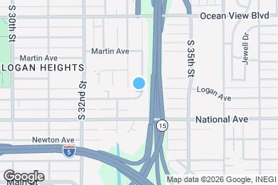 Map image of the property - 860 S Gregory St