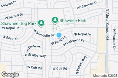 Map image of the property - 1418 W Rosal Pl