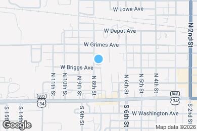 Map image of the property - 703 W Briggs Ave