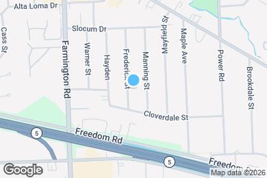 Map image of the property - 22826 Frederick Ave