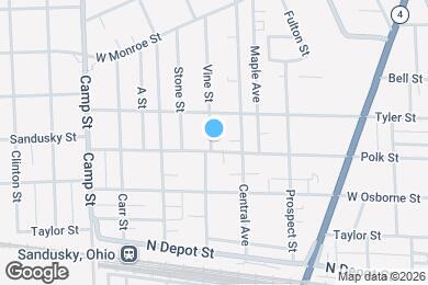 Map image of the property - 1326 Vine St