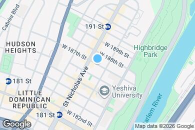 Map image of the property - 568 W 187th St