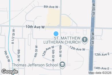 Map image of the property - 407 11th Ave W