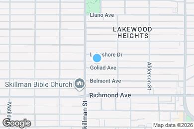 Map image of the property - 6127 Goliad Ave
