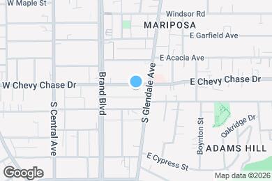 Map image of the property - 218 E Chevy Chase Dr