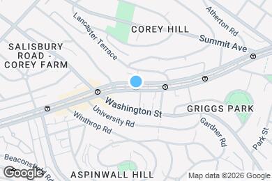 Map image of the property - 1587 Beacon St