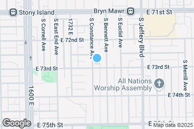 Map image of the property - 7259 S Constance Ave
