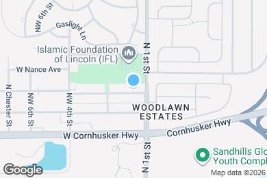 Map image of the property - 116 W Dawes Ave